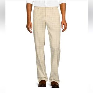 Murano Plaid slim fit dress pants